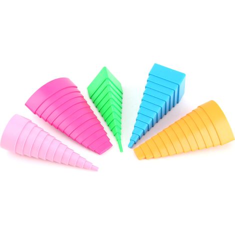 Lot de 5 formes multicolores Outil de quilling Papier Craft DIY Création en papier roulé Bordure (1/5)