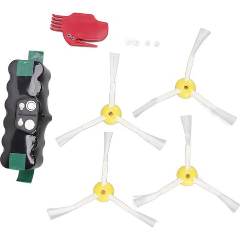 Batterie Nimh - Brosse Latérale - Pour Aspirateur Robot Roomba - 14 4 V 3000 Mah - Lot De 2 (1/5)