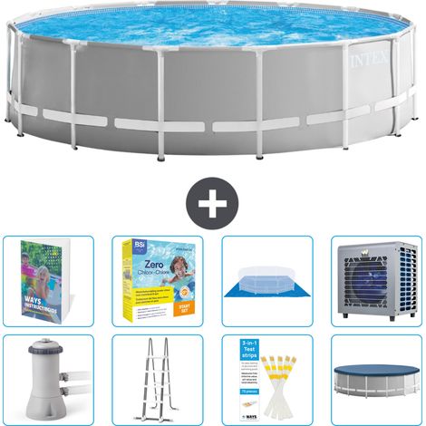Intex Piscina Prism Frame Rotonda - 457x122 cm - 9-pezzi  S606 (1/4)