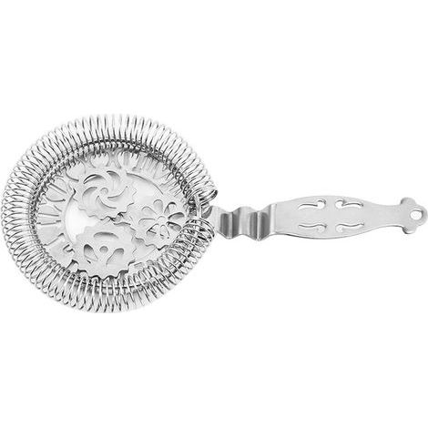 Cocktail Strainer with Spring(C), Stainless Steel Bar Strainer fo (1/5)