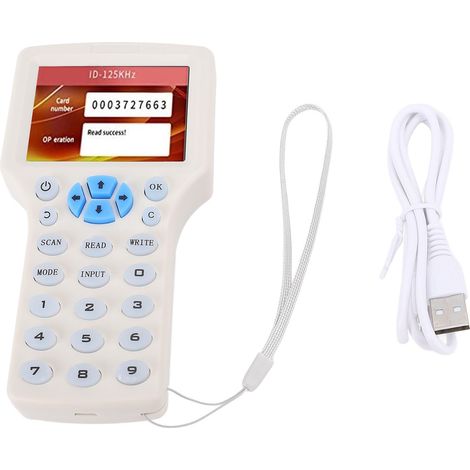 Lecteur de cartes, graveur, cloneur, copieur, Support en anglais, 10 fréquences pour porte-clés IC, système de contrôle d'accès UID 13.56mhz