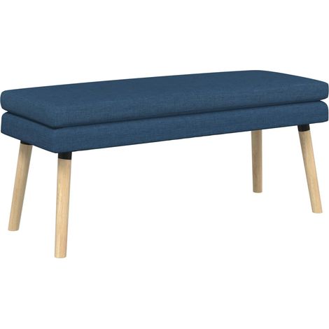 Double-Layered Bench Blue 110 x 40 x 47 cm Fabric vidaXL