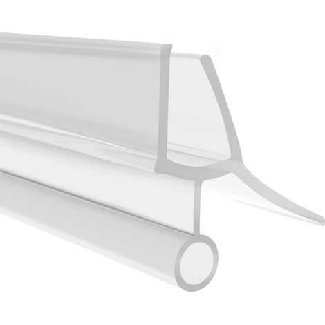 Shower Door Seal for 8-10 mm Glass Shower Lips Combinable with Shower Threshold Bar, Transparent, 8-10 mm Glass, 1 m (1/5)