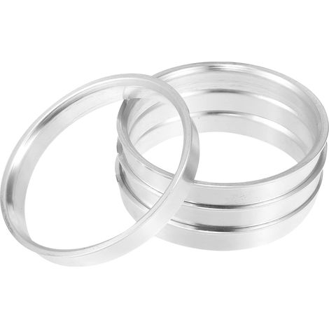 Anneaux Centraux De Moyeu pour Roues Aluminium Argenté, OD:70.1mm, ID:65.1mm, Épaisseur:10mm, Pour Éliminer Vibrations, Ajustement Précis (1/5)