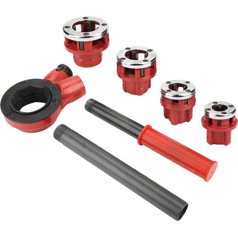 Gewindeschneidwerkzeug-Set für Sanitärrohre 1/2" 3/4" 1" 1‑1/4" (02) (1/5)