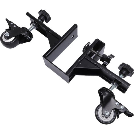 Chariot de manutention de porte en acier renforcé réglable 1,6-2,1 pouces avec roues pivotantes 360° kit pose panneau porte (1/5)