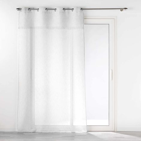 Gardine mit Ösen und Fransen ELEANIA, 140 x 240 cm
