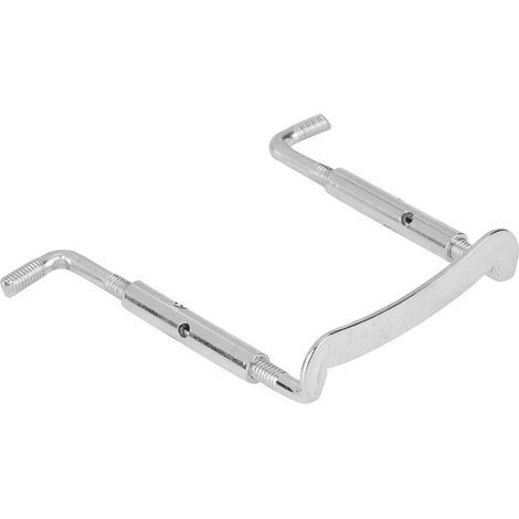 Chinrest de Violon en Laiton Argenté, Serrage à Vis Portable, Accessoires de Réparation pour Violon (1/3)