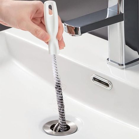 3Pcs Sewer Drain Cleaning Brush, 45cm Flexible Sink Cleaning Brush for Drain and Pipe Unclogging, Drain Dredge Tool for Bathroom Kitchen (1/5)