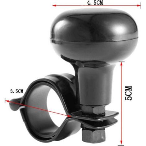 Bouton de Volant de Voiture, Bouton Volant Voiture Spinner, Grand Bouton de Volant, Spinner Poignée Boule pour Voiture, Boule De Volant Volant pour Voitures, Tracteurs, Tondeuses à Gazon, (1/3)