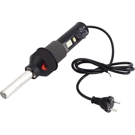 Pistolet à air chaud portatif de contrôle de température, ventilateur d'air chaud électrique portatif de 450w 110V avec l'écran LCD, kit professionnel avec la buse et le support de soudure avec 4 vent