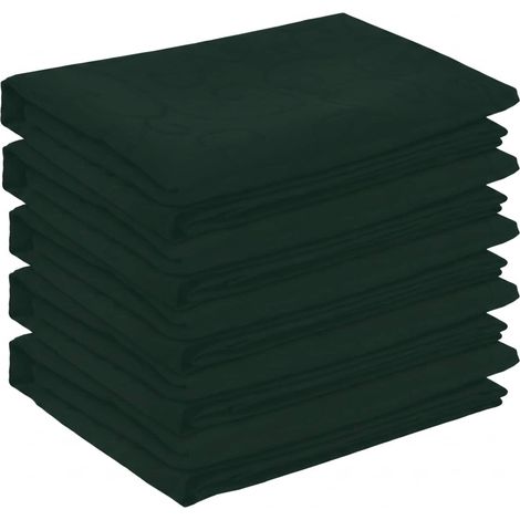 Tischdecke 5 stk. Quadratisch Dunkelgrün 90 x 90 cm vidaXL
