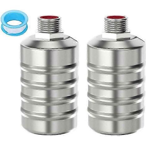 Vanne à flotteur de contrôle de niveau d’eau entièrement automatique en acier inoxydable 2pcs, mini vanne à flotteur à arrêt automatique (1/5)