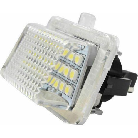 Lampe de plaque d'immatriculation LED 2 pièces adaptée pour Mercedes Benz W204 W212 W216 W221 W207 Eclairage pour voiture