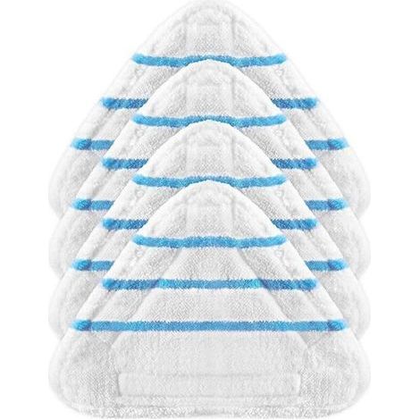 4 Housses Microfibre pour Balai Vapeur – Lot de 4 Lingettes Universelles Compatible Silvercrest, Lidl et Tous Modèles (1/4)