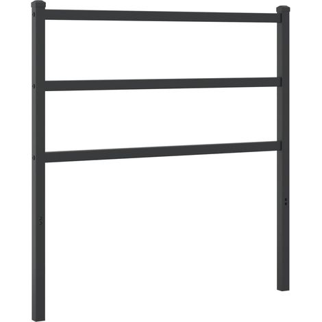 Tête de lit métal noir 90cm (1/5)