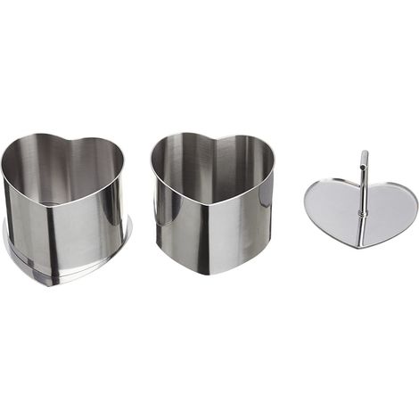 Westmark stampino cuore, 4 pezzi per dessert,7.5x6.5x5.5 cm
