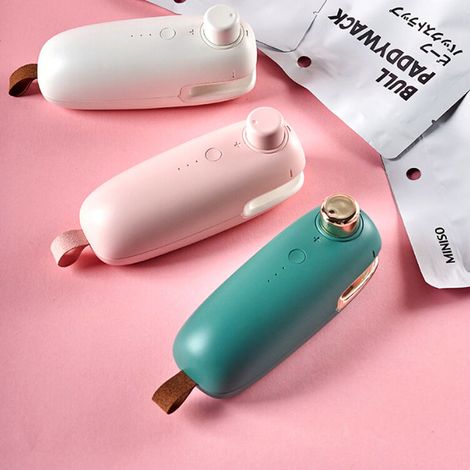 royaluxe - Mini aspirateur portatif de scelleur de sac de Machine de thermoscellage portatif pour le scelleur de sac Rechargeable de stockage de nourriture couleur mixte (1/4)