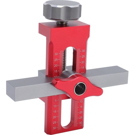 Outil pose portes meuble alliage aluminium serrage 0-55 mm gabarit montage placard bricolage menuiserie (1/5)