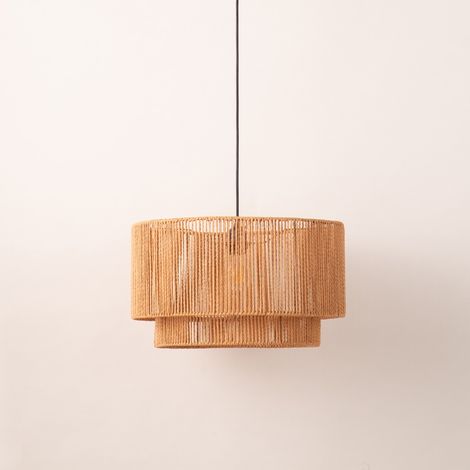Suspension en papier tressé, E27 Ø45 cm