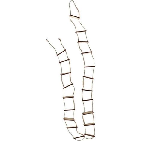 Mini scala di corda in legno sospesa dalle scale tipo C 20