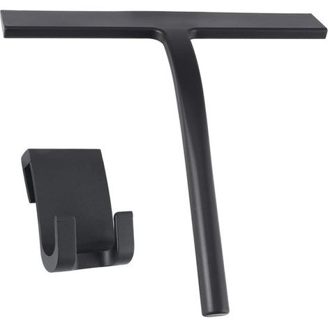 Tergivetro per doccia, pulizia senza aloni, tergivetro in silicone con supporto in silicone, tergivetro per la pulizia di pareti della doccia e finestrini dell'auto, tergivetro per la pulizia della do (1/5)