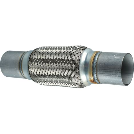 Silencieux en acier inoxydable pour tuyaux d'échappement de voiture, antirouille, silencieux, absorbant les chocs, robuste, type universel. (1/5)