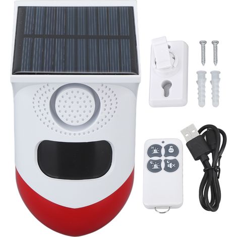 Alarme Extérieure Solaire avec Détecteur de Mouvement, Contrôle APP, Étanche IP67 pour Jardin et Ferme (1/5)