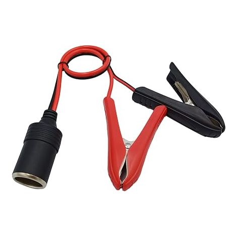 Battery Clamps and Cigarette Lighter Adapter for 15A Current Overload (1/3)