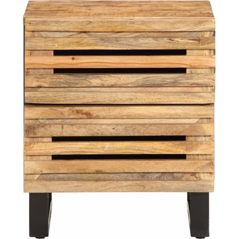 Maison Exclusive - Comodino 40x34x46 cm in Legno Massello di Mango (1/5)