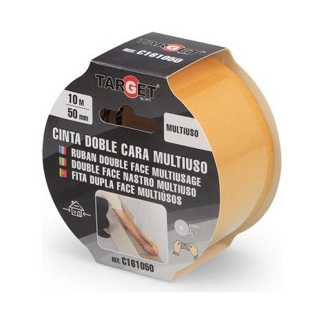 -CAHERSA- CINTA DOBLE CARA TARGET 10MX50MM TARGET