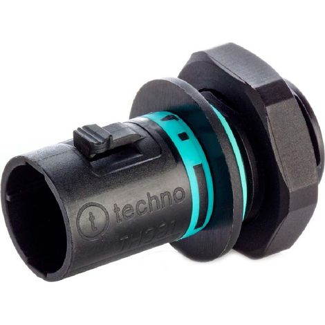 Connecteur d'éclairage RS PRO, 2 pôles , 1 voie , Montage panneau ( Prix pour 1 )
