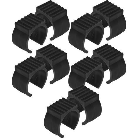 Embouts de Pieds de Hamac en Plastique Noir U, Protection Antidérapante pour Pieds de Meubles 38-42 Mm, 20 Pièces, pour Surfaces de Jardin et Camping (1/5)