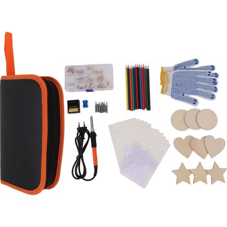 Kit de fer à souder 99 pièces 60W chauffage rapide température réglable outils de soudage prise US 100-120V (1/5)