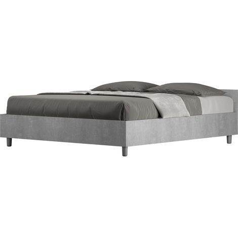 Cama matrimonio contenedor 160x190cm gris Nuamo Concrete Versión: Con caja de almacenaje (1/4)