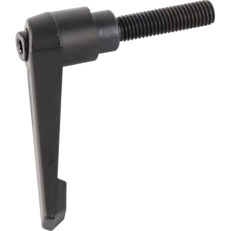 Quatre boutons métalliques, poignée fixe réglable, filetage extérieur M10 (40 mm). (1/5)
