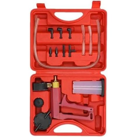 Kit di spurgo freni, kit freni - strumento di prova manuale con pompa a vuoto 2 in 1, strumento per impianto frenante, spurgo fluidi per auto, camion, motociclette (1/5)