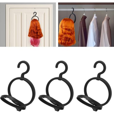 Hängender Perückenständer (3er-Set, schwarz) (1/5)