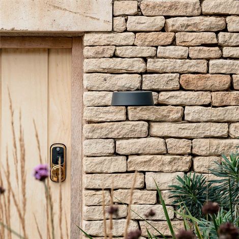 Garden Trading Litcham Down Spot Mains Garden Wall Light Dark Grey Aluminium