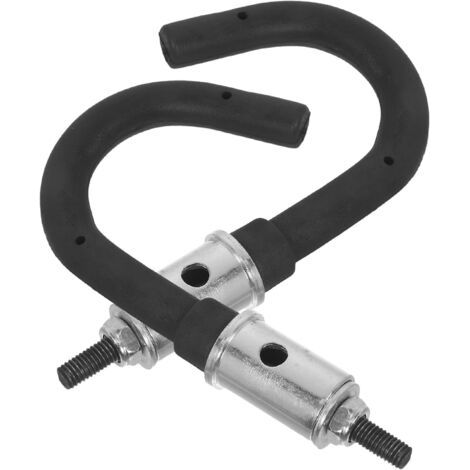 QORVA-Stabilisateur d'échelle 2 pièces : crochets stabilisateurs d'échelle droits et télescopiques robustes pour grenier, garage, toit, crochets et support mural pour extérieur