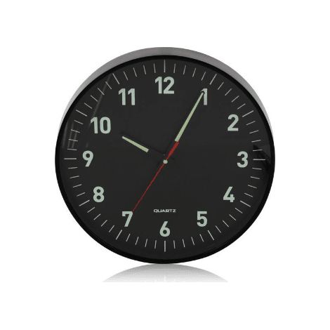 Reloj de pared luminoso 30 cm v2 Negro (1/3)