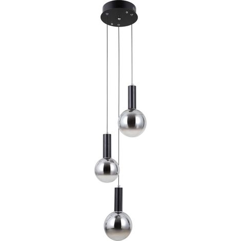 Strela LED-Hängeleuchte schwarz MAT ALU italux PND-34378-3S-BK (1/2)