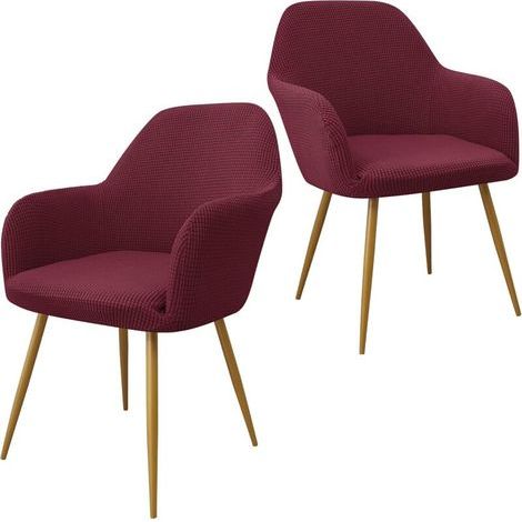Housses de chaises de restaurant, housses de chaises décoratives, housses de chaises modernes à dossier incurvé, housses de fauteuils décoratives, housses de protection pour fauteuils à dossier incurv (1/5)