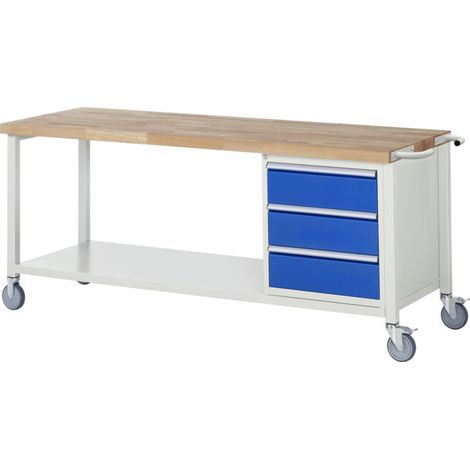 Etabli mobile brut Modèle 8157 LxPxH 2000x700x880mm