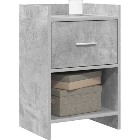 Maison Exclusive - Comodini Grigio Cemento 40 x 30 x 60 cm Legno ingegnerizzato (1/5)