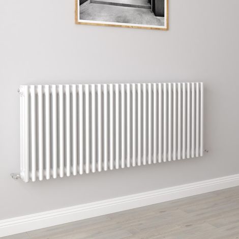 AICA Traditional Radiator Central Heating Cast Iron Style 3 Column Horizontal 600x1460mm White