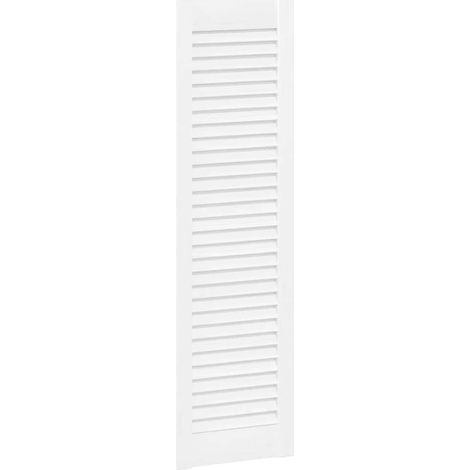 Schranktür Lamellen-Design Weiß 99x29,5 cm vidaXL