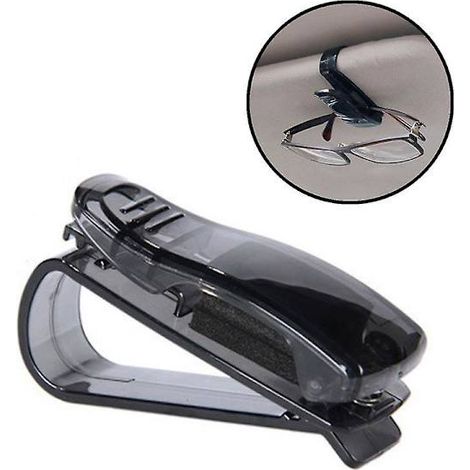 Étui universel pour lunettes de soleil de voiture avec clip, porte-cartes et porte-tickets, accessoires pour lunettes. (1/5)
