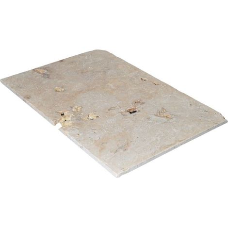 Carrelage Travertin Beige Rustique Vieilli - 61x40,6x1,2 cm (1/5)