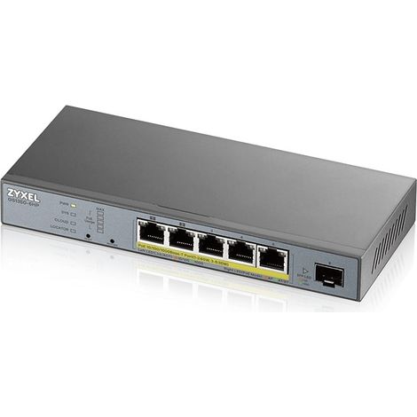 ZyXEL Switch 6x GE GS1350-6HP PoE long range 60W 802.3BT (GS1350-6HP-EU0101F) (1/5)